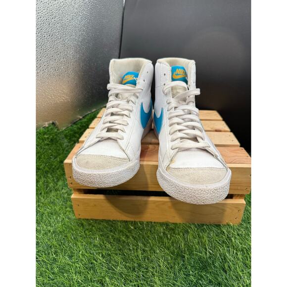 Nike- Blazers- White/Blue Swoosh- Size 6Y - Picture 7 of 10